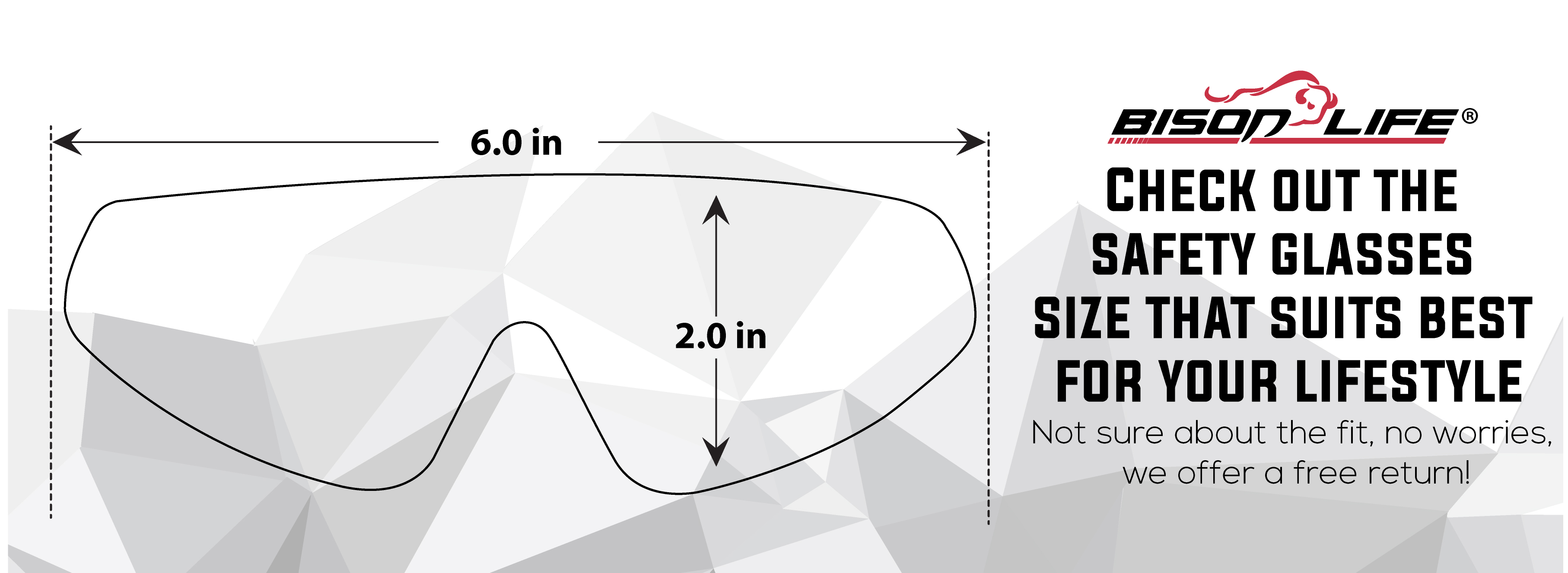 Safe Handler Outdoor Safety Glasses Size Chart