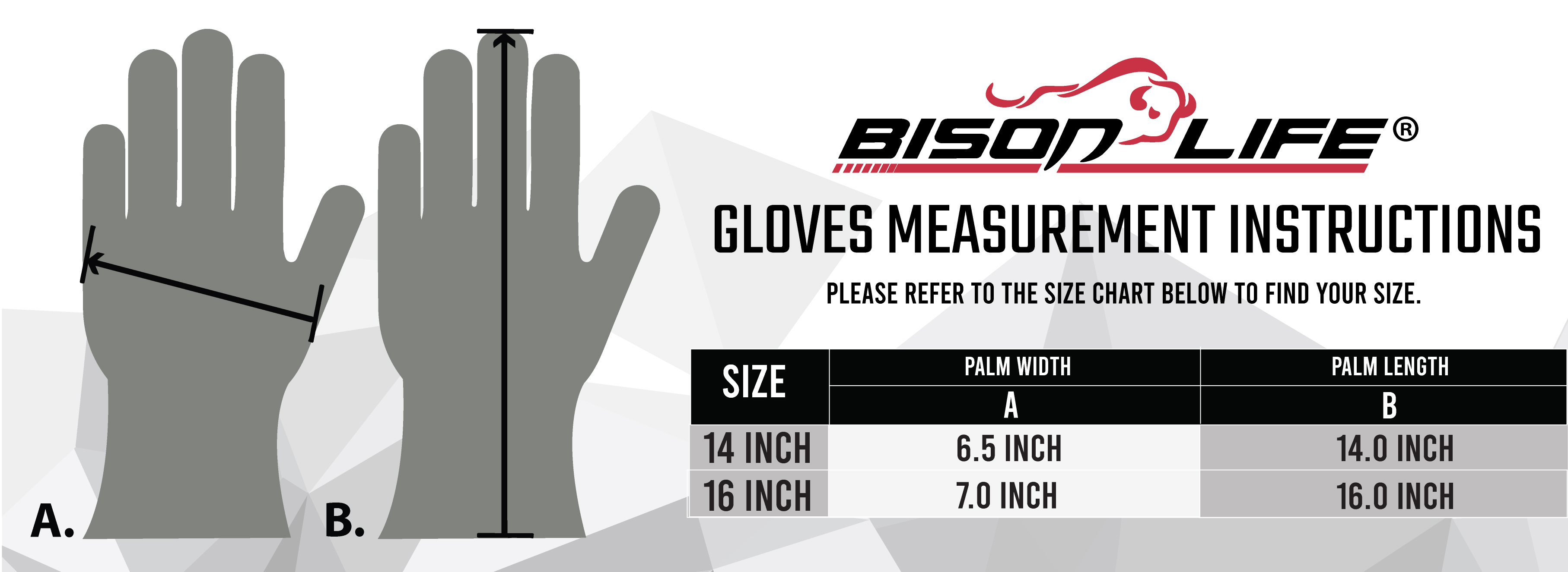 Safe Handler Prime Welding Gloves Size Chart