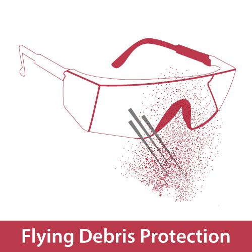 flying Derbis protection glasses