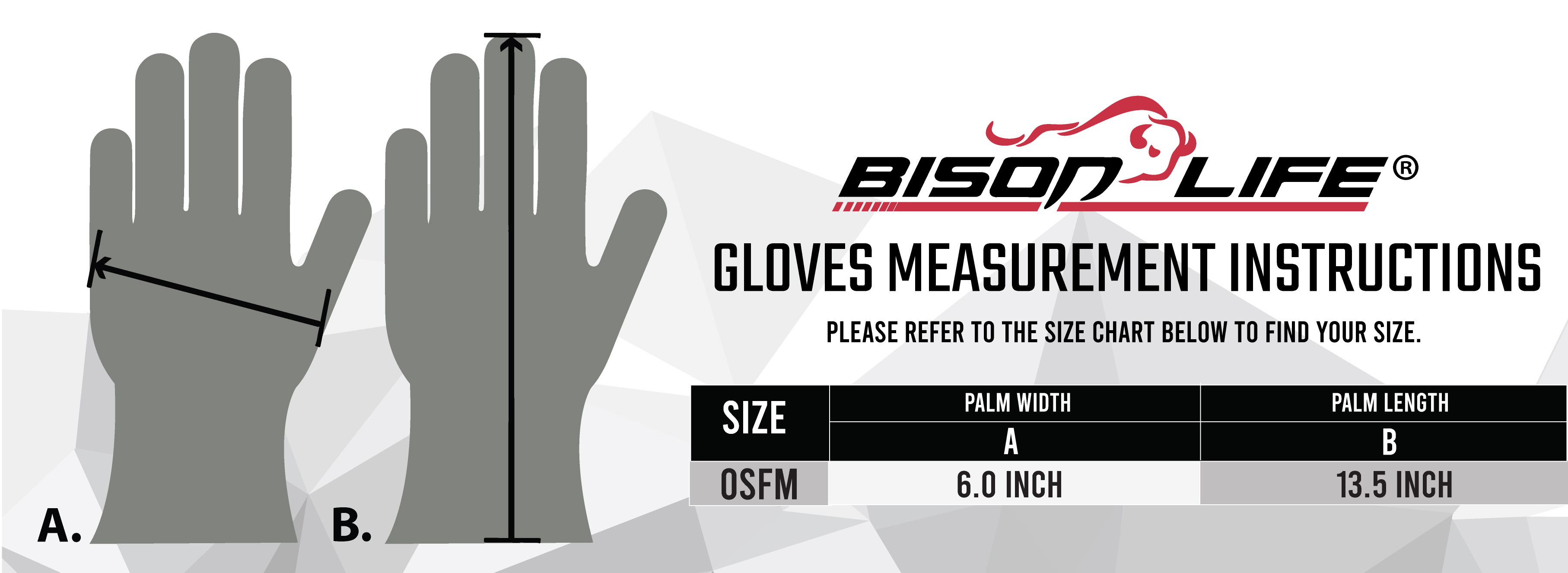 Safe Handler Reinforced Welding Leather Gloves Size Chart