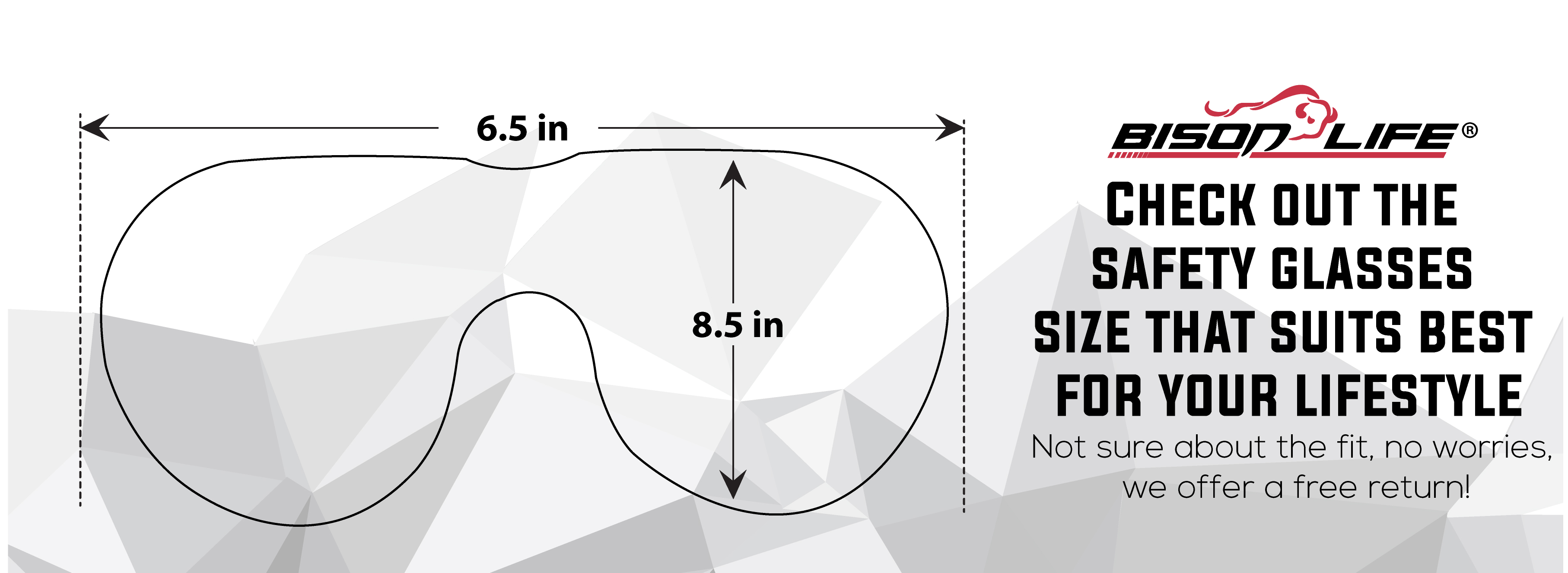 Safe Handler Spectra Fits Safety Glasse Size Chart