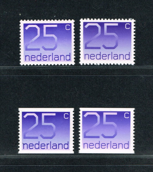 1976 Nederland Crouwel 25c sheet and coil