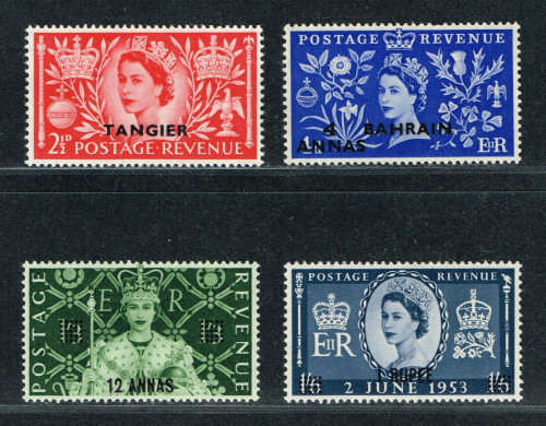 19530603 GB Coronation Overprints