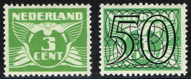 Nederland Netherlands 1946 1976 Van Krimpen Numbers Stamp