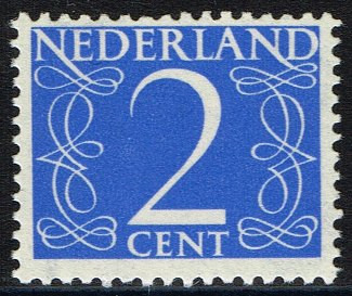 Nederland Netherlands 1946 1976 Van Krimpen Numbers Stamp