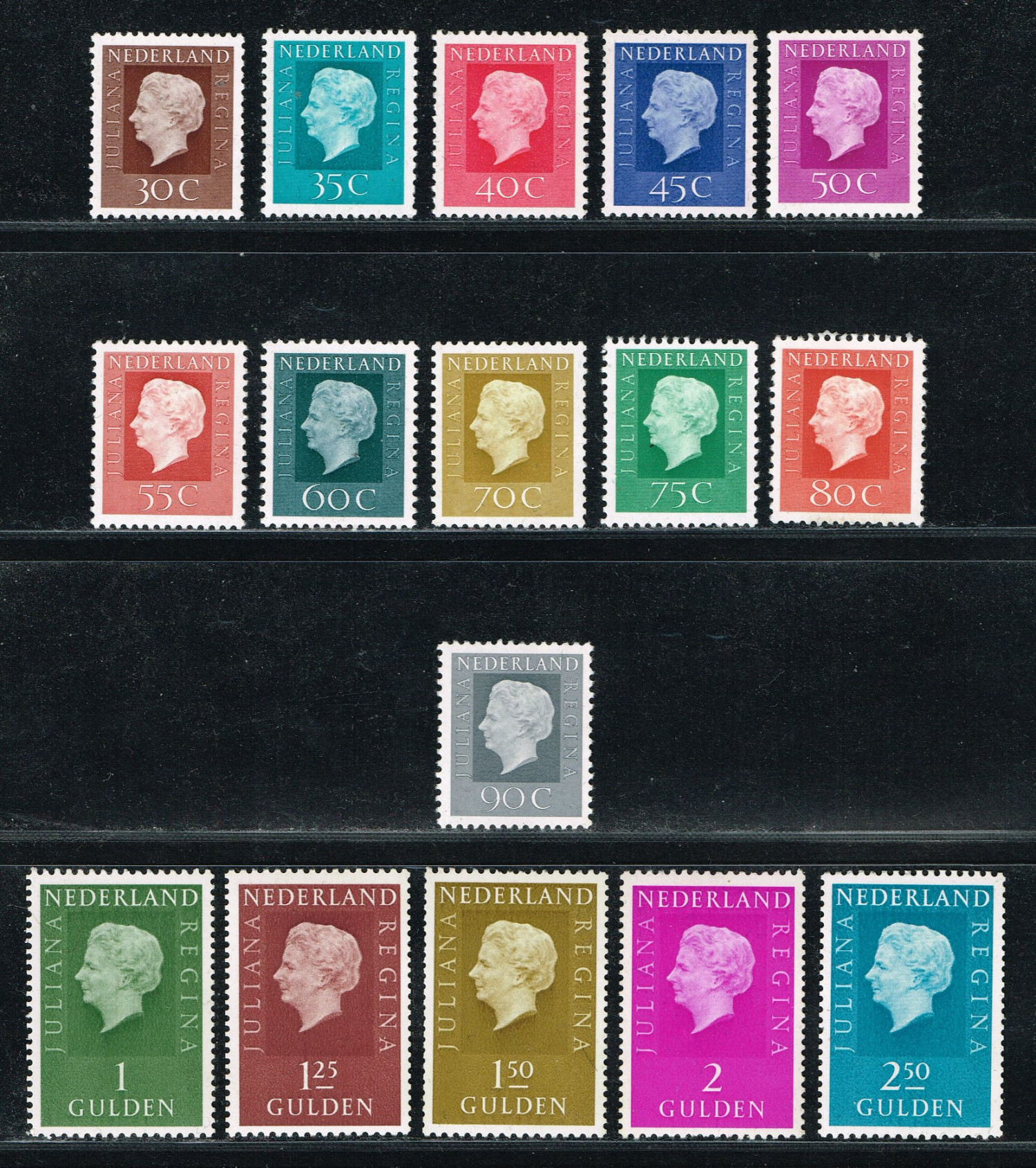 1970 Nederland Regina Coil Stamps - See My Stamps!