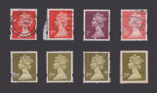GB Stamps With Phosphor Dots 2