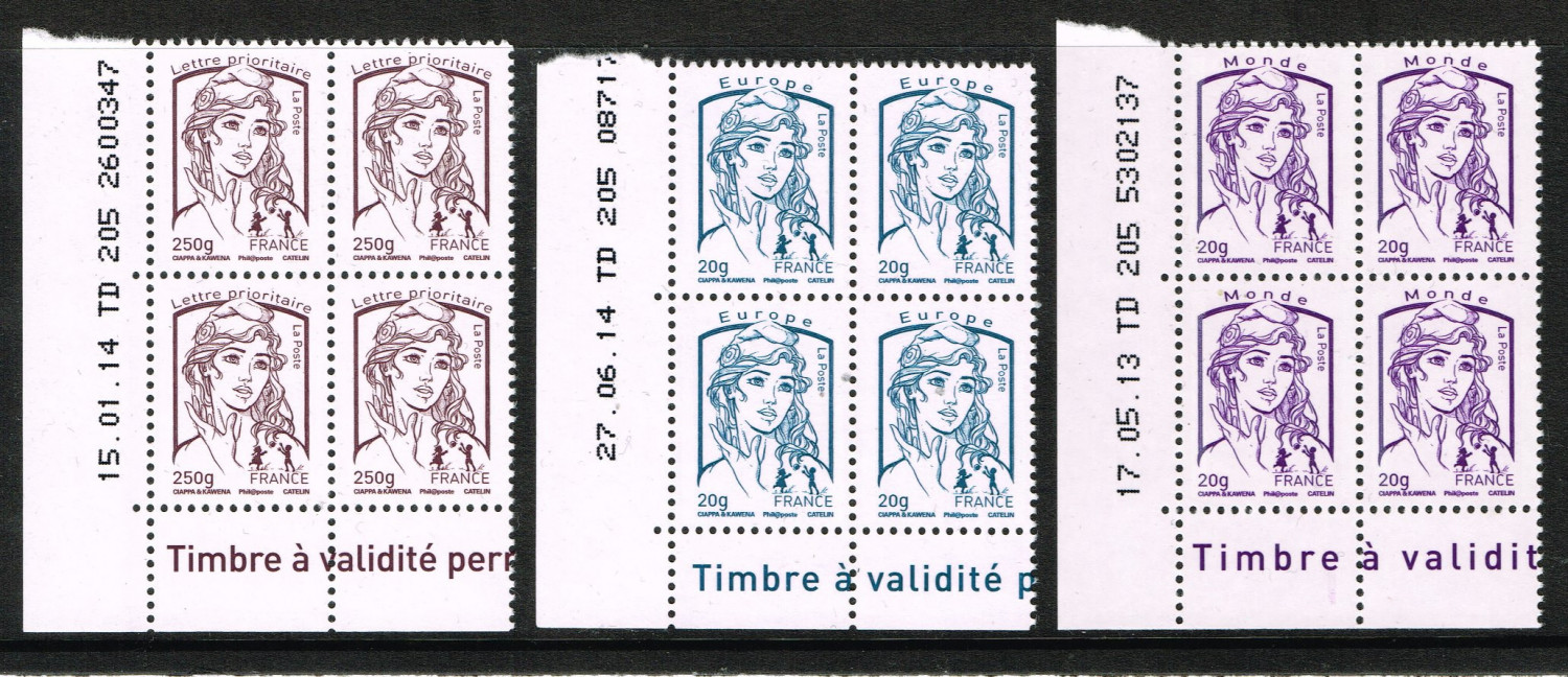 french stamp France 2.30 F Franc Marianne postes timbres p…