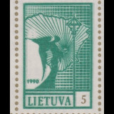 Lithuania-Angel-S375-Broken-Rays-J461v1-Doubling-J461s1-LL-Stamp