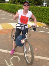 Heather Palmer after the Lilongwe Triathlon