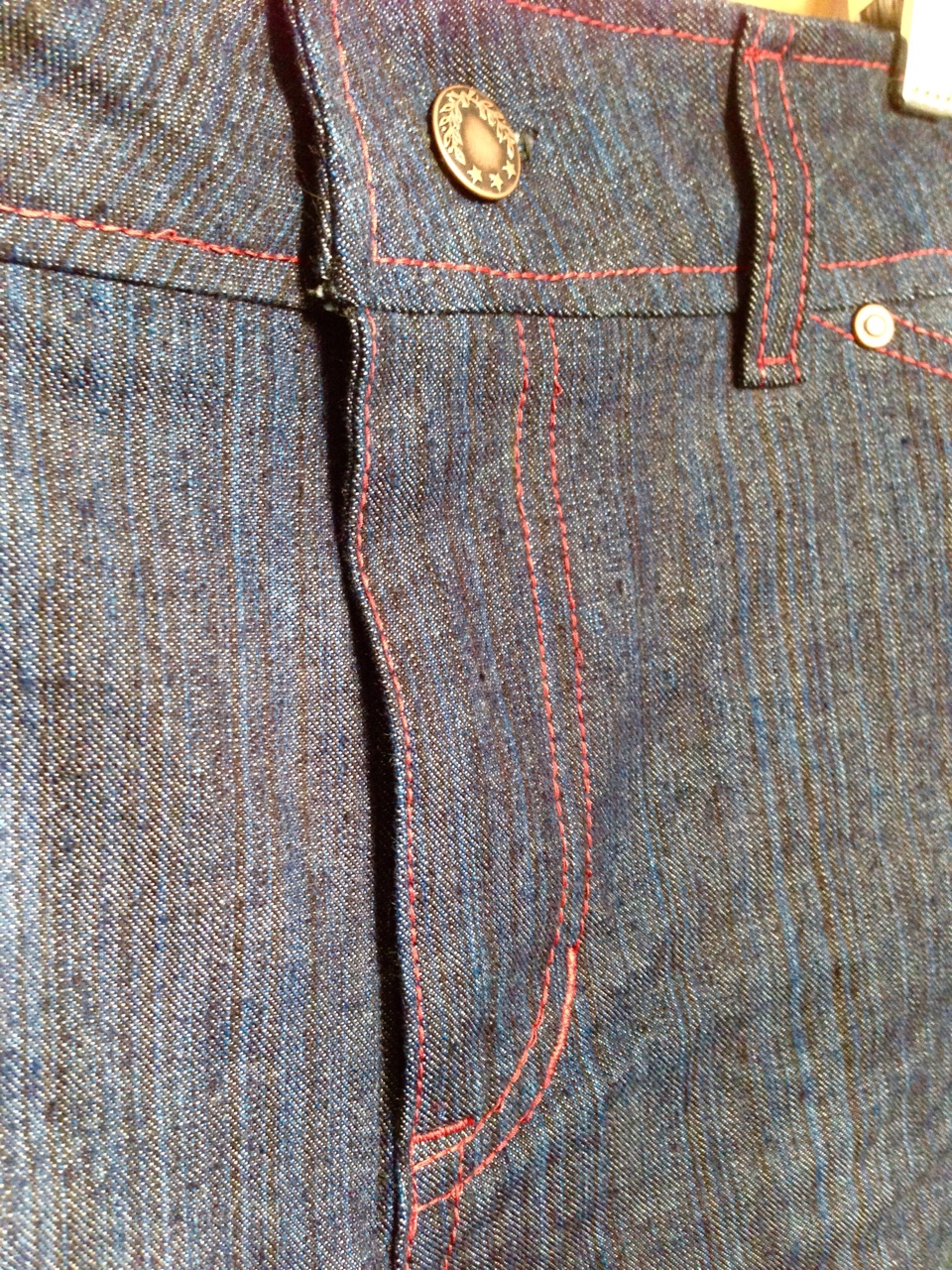 Jeans fly detail