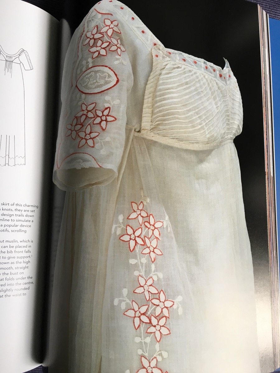 Embroidered muslin dress