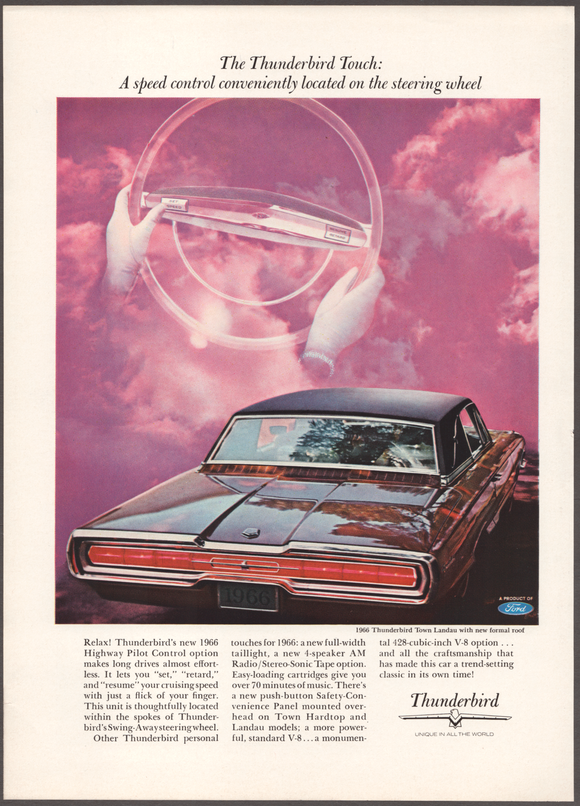 1961 thunderbird advertisement