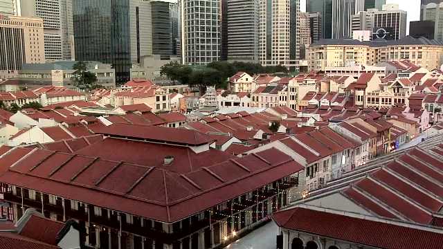 Elevated View of Chinatown Singapore, 2000s