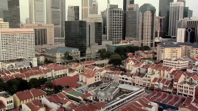 Elevated View of Chinatown Singapore, 2000s
