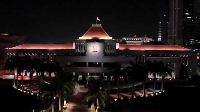 The Parliament House at Night, Singapore, 2000s