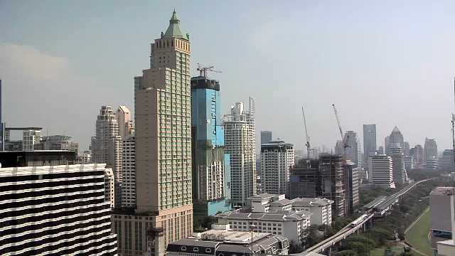 Bangkok, Buildings along Ratchadamri, Thailand, 2000s