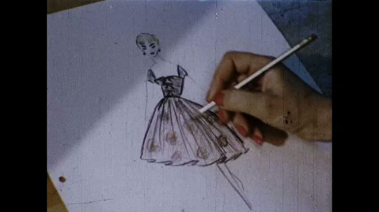 Fashion, Designing Dress, Fashion Salon, USA, 1950s
