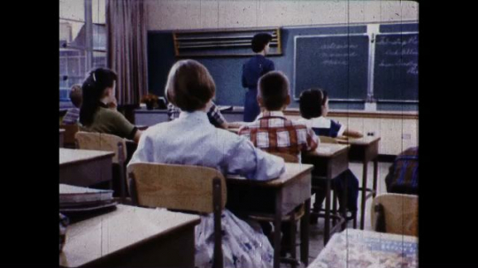 Elementary School Classroom, USA, 1950s