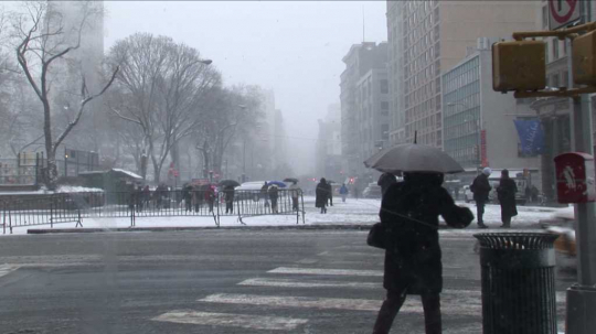 New York City, Manhattan, Snowstorm, USA, 2000s