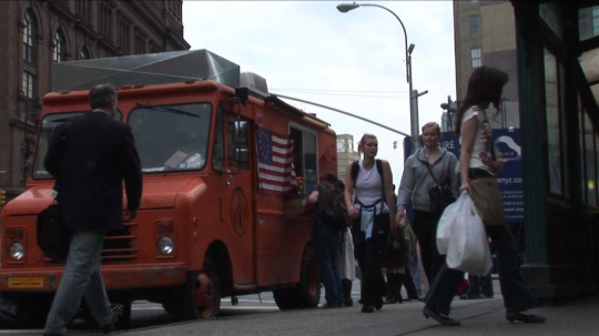 New York City, Greenwich Village, Food Truck, USA, 2000s