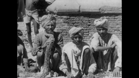 Snake Handlers, India, 1930s