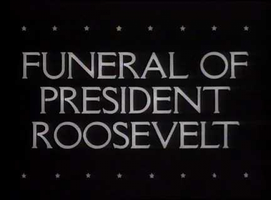 Funeral of President Franklin D. Roosevelt, USA, 1945