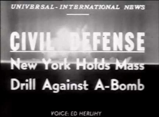 Civil Defence, New York Holds Mass Drill Against Atomic Bomb, USA, 1951