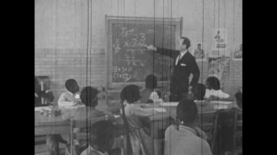 Teacher, Math Class, African-American Students, USA, 1960s