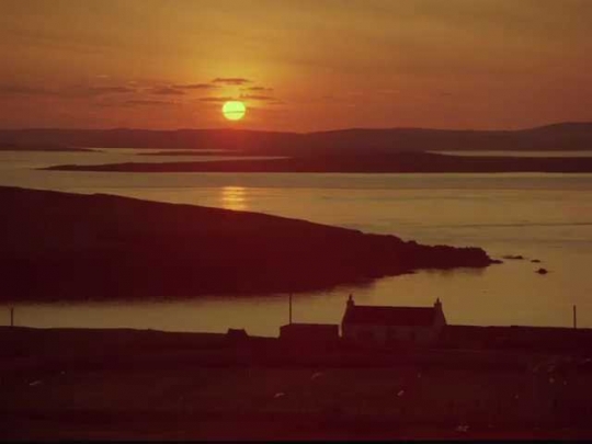 Coastal Sunset, UK, 1970s