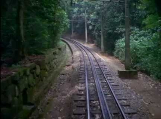 Rio de Janeiro, Corcovado Cog Train, POV, Up Hill, Brazil, 1990s