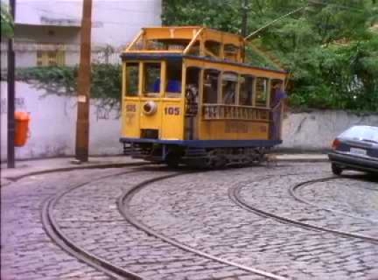 Rio de Janeiro, Yellow Tram Car, Brazil, 1990s