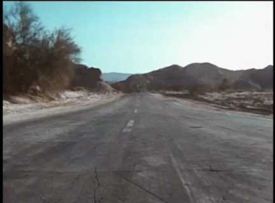 Sadistic Motorcycle Gang Pursues Couple in Desert Mountains, USA, 1960s