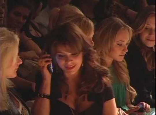 Paula Abdul and Hayden Panettiere at Fashion Show, USA, 2000s