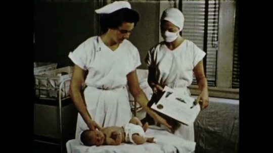Public Health Center, Registering Newborn Babies, Clerical, Filing, Prenatal Clinic, USA, 1950s