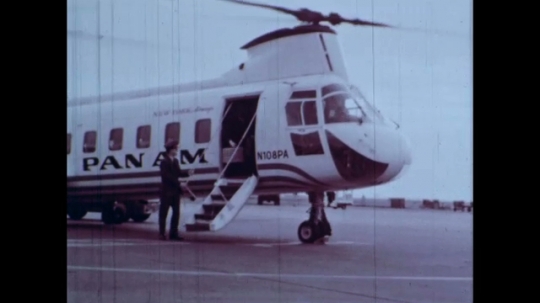 Helicopter Service Between Pan Am Building and JFK Airport, New York City, USA, 1960s