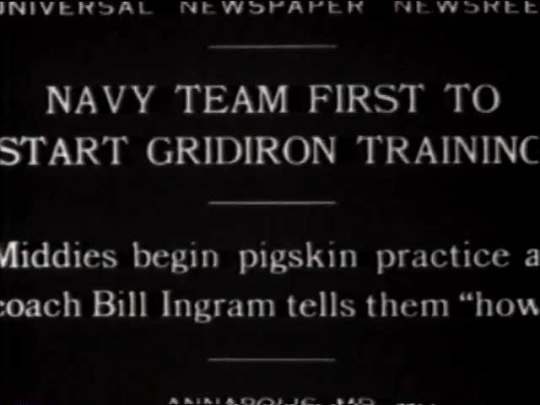 Navy Football Practice, Training, USA, 1929