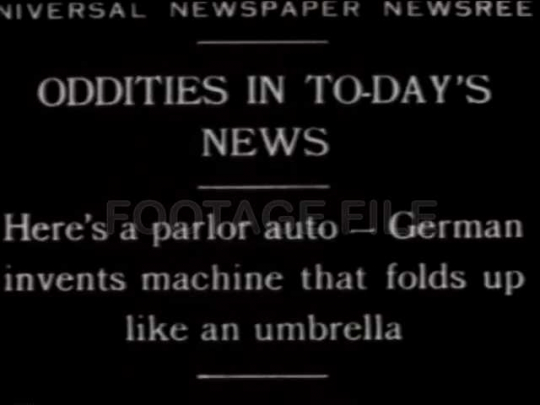 Fold Up Automobile, Germany, 1929