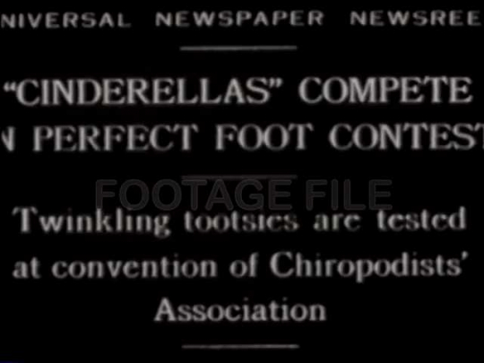 Foot Contest at Chiropodist Association Convention, USA, 1929