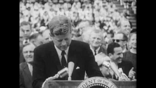 President John F. Kennedy Speech, "We Choose To Go To the Moon", USA, 1960s