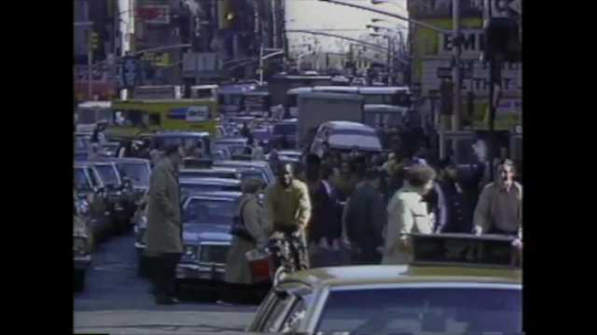 New York City, Manhattan, Street Traffic, USA, 1980s