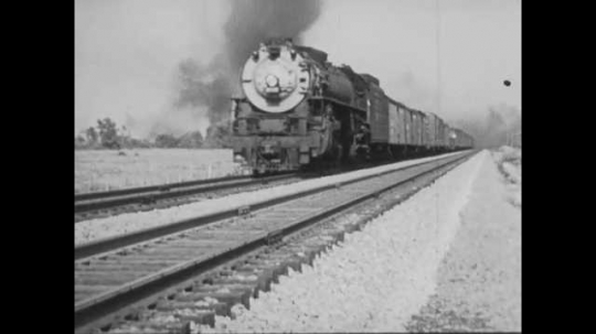 Freight Train, USA, 1940s