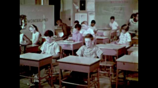 School Children Class Presentation About Paul Bunyan, USA, 1960s
