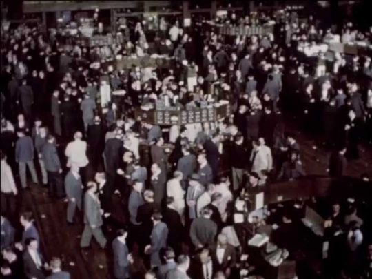 New York Stock Exchange Trading Floor, USA, 1950s