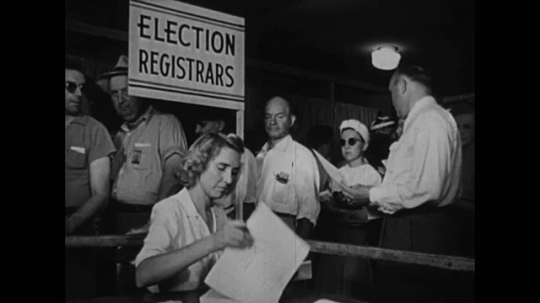 People Voting, USA, 1950s