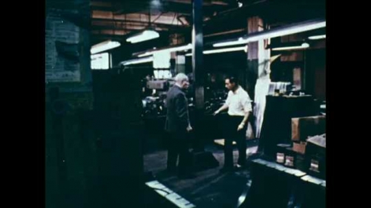 Barnett Newman Working With Metal Factory, USA, 1960s