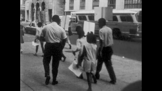 Philadelphia, School Children, City Montage, USA, 1960s