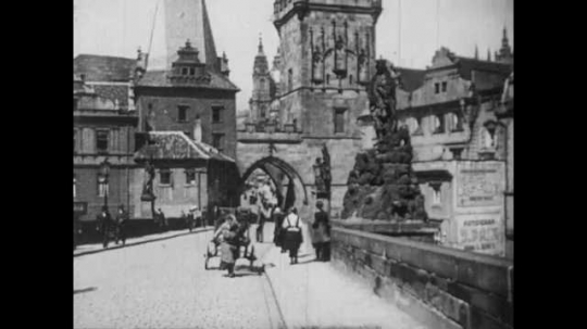 Prague, Street Traffic, Czechoslovakia, 1930s
