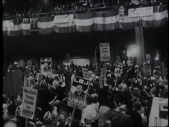 President Lyndon Johnson Presidential Campaign Rally, USA, 1964