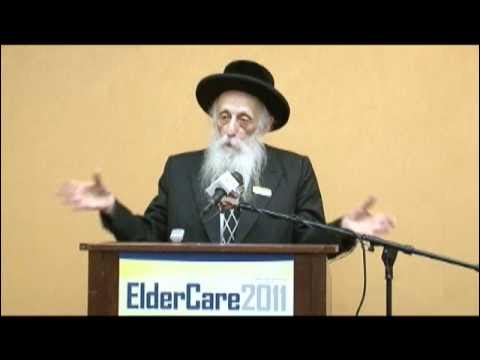 Achiezer Community Resource Center - Rabbi Dr. Abraham J. Twerski at ElderCare 2011 Part 1